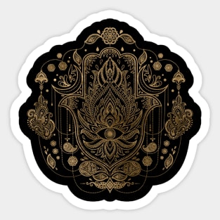 Hamsa Hand -Hand of Fatima Ornament Sticker